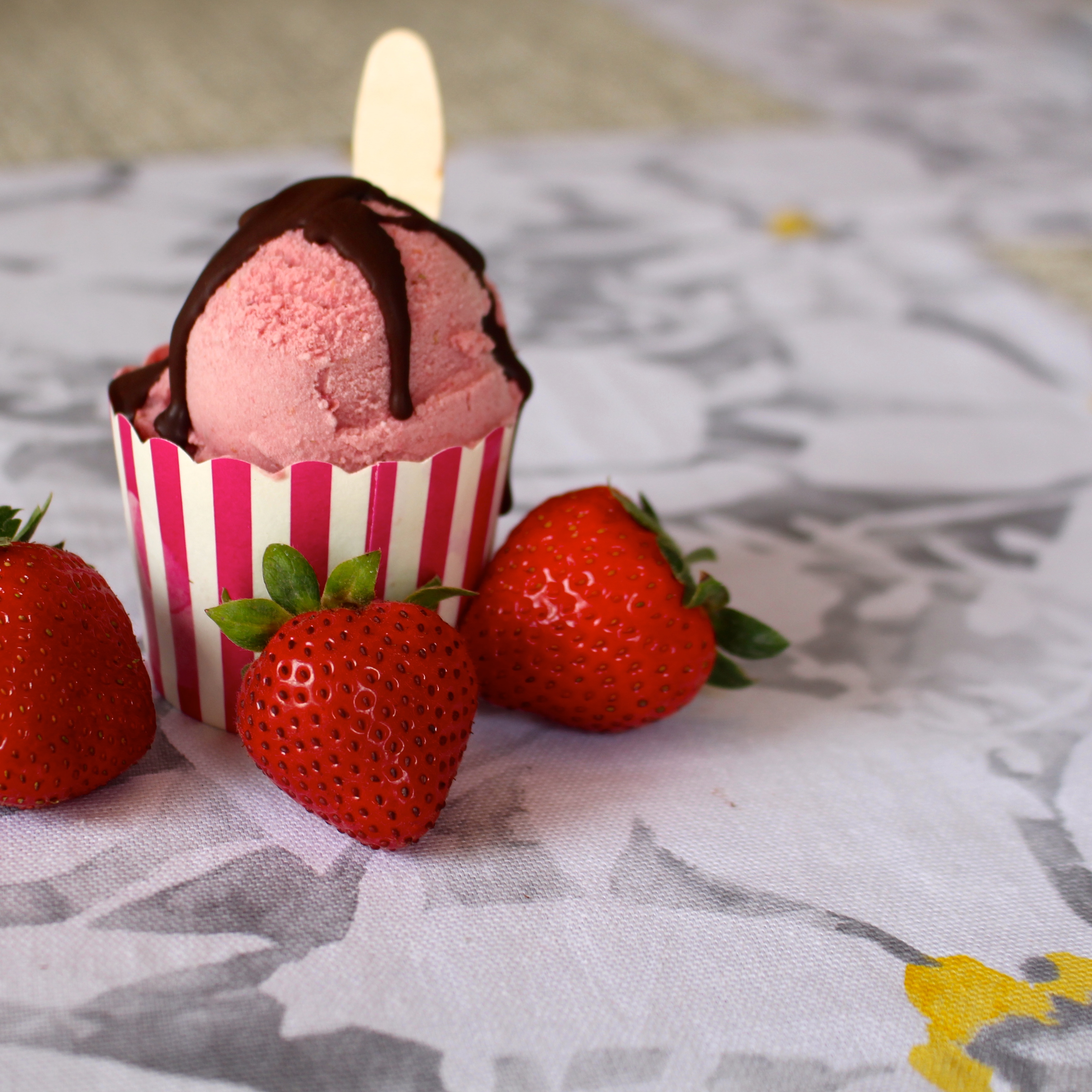 vegan strawberry ice cream 