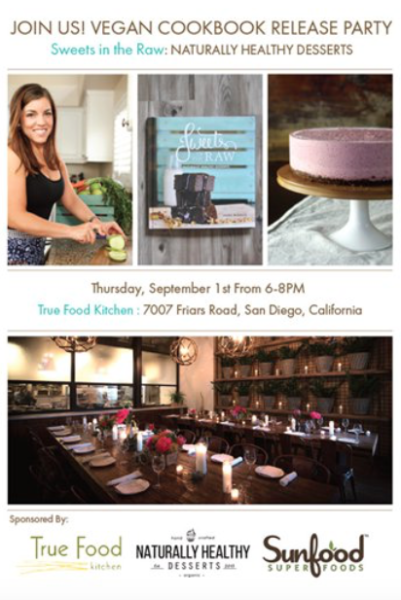 Vegan cookbook launch at true food kitchen 